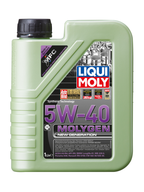 Масло моторное Liqui Moly Molygen 5W-40 с присадками, 1л
