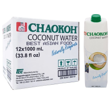 Вода кокосовая Chaokoh натуральная негазированная, 1л x 12 шт