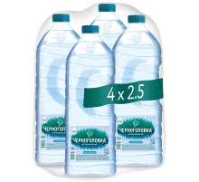 Вода Черноголовка питьевая негазированная, 2.5л x 4 шт