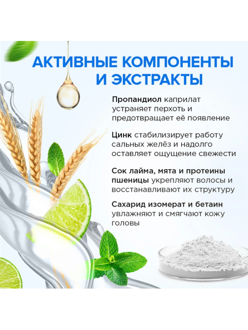 Шампунь-бальзам Synergetic Hair Therapy Против перхоти 2 в 1, 400мл
