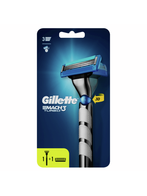 Бритва Gillette Fusion Mach3 Turbo станок + 2 кассеты