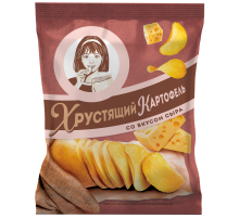 Чипсы Хрустящий картофель в ломтиках Сыр, 70г