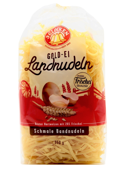 Макароны лапша 3 Glocken Schmale Bandnudeln яичные узкие, 350г