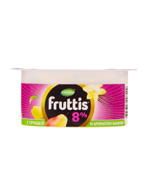 Йогуртный продукт Fruttis Вишневый пломбир/с грушей и ароматом ванили 8%, 115г