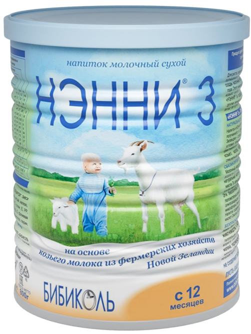 Смесь молочная детская Нэнни 3 с 12 месяцев, 800г