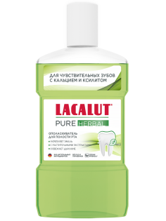 Ополаскиватель для полости рта Lacalut Pure Herbal, 475мл
