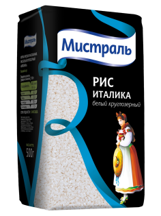 Крупа рис Мистраль Италика круглозерный, 500г