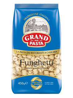 Макароны спирали Grand di Pasta Funghetti высший сорт, 450г