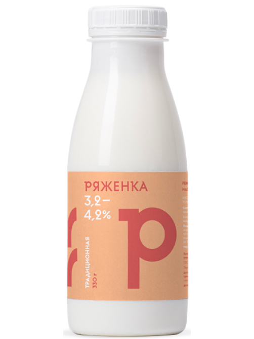 Ряженка Братья Чебурашкины 3.2-4.2%, 330г