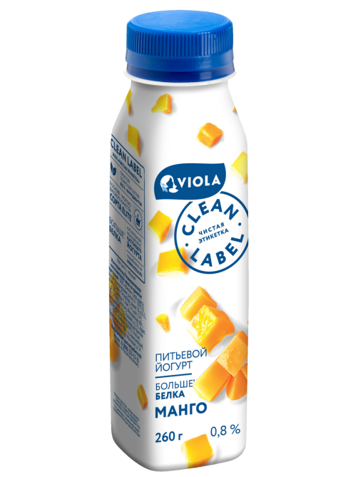 Йогурт питьевой Viola с манго 0.8%, 260г