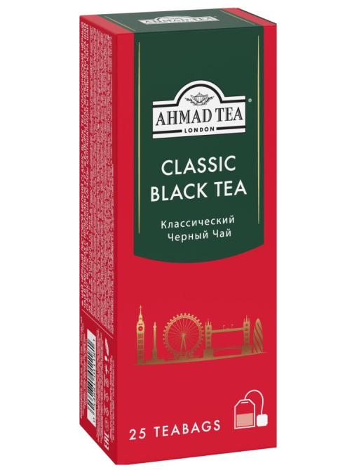 Чай Ahmad Tea черный классический (2г х 25шт), 50г