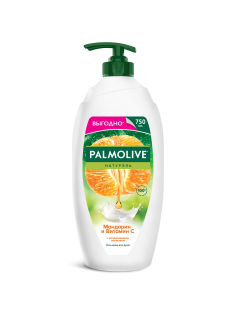 Гель - крем для душа Palmolive Натурэль Витамин С и Апельсин с увлажняющим молочком, 750мл