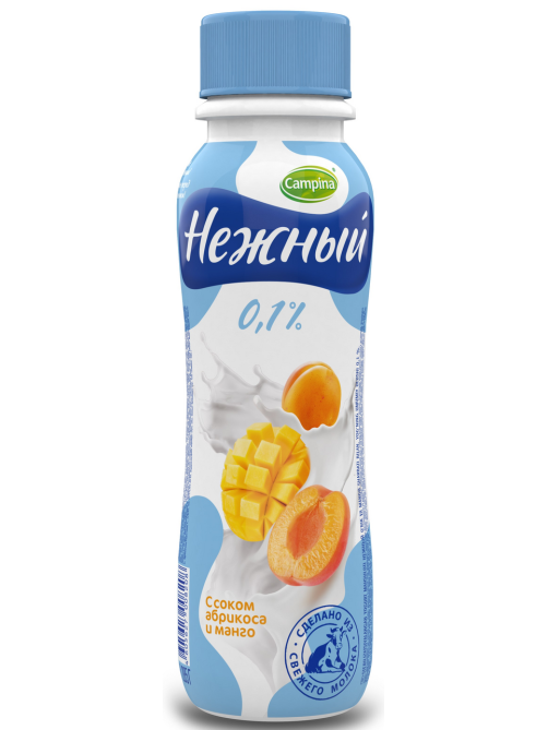 Йогуртный продукт Нежный с соком абрикос манго 0.1%, 285г