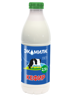 Кефир Экомилк 2.5%, 900мл