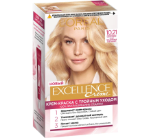 Крем-краска для волос L'Oreal Paris Excellence creme 10.21 Светло-светло русый перламутровый осветляющий, 273мл
