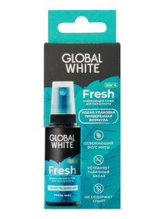 Спрей для полости рта Global White освежающий, 15мл