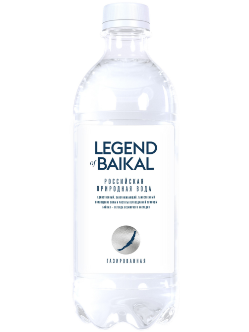 Вода Legend of Baikal питьевая газированная, 500мл x 12 шт
