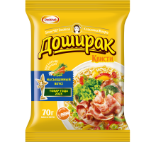 Лапша быстрого приготовления Доширак Квисти со вкусом бекона, 70г