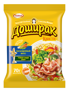 Лапша быстрого приготовления Доширак Квисти со вкусом бекона, 70г
