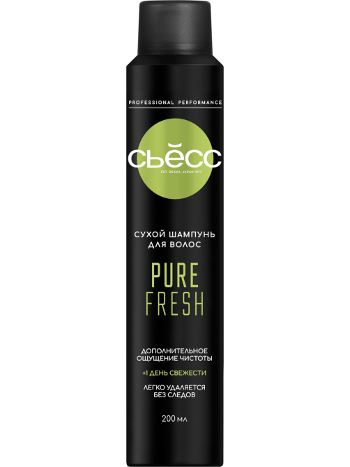 Шампунь сухой Сьёсс Pure Fresh, 200мл