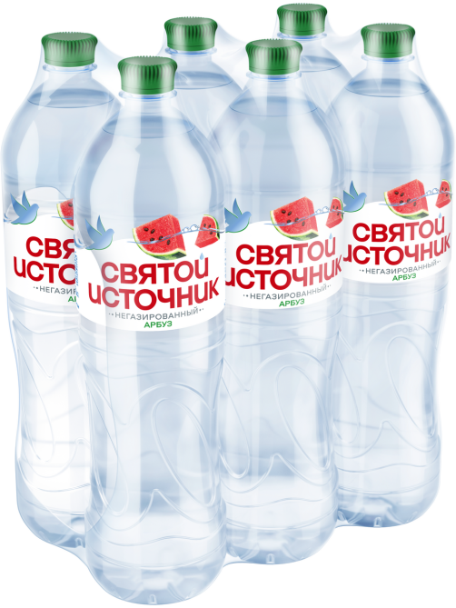 Вода Святой Источник арбуз негазированная, 1.5л x 6 шт