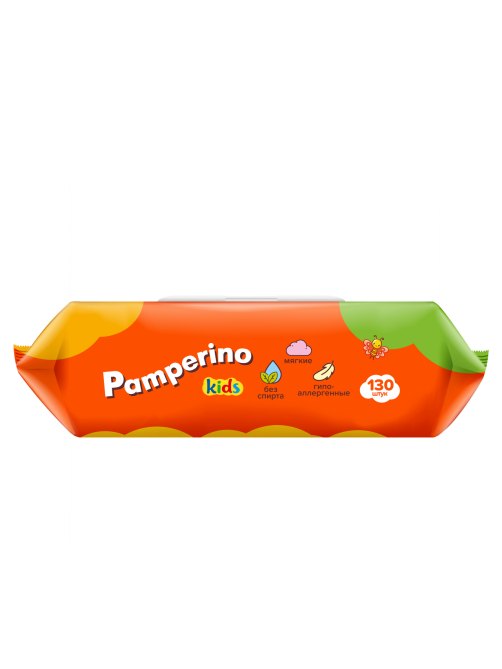 Салфетки влажные детские Pamperino Kids Ромашка-витамин Е, 130шт
