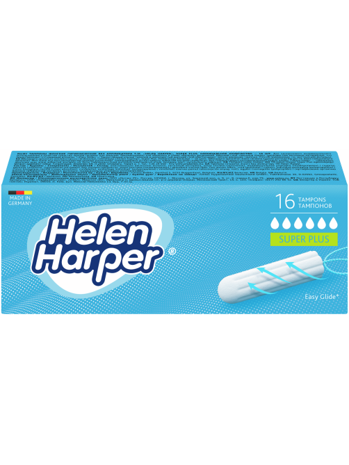 Тампоны женские Helen Harper super plus гигиенические без аппликатора, 16шт