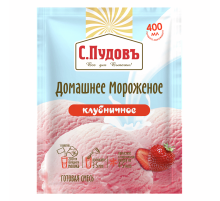 Смесь сухая С.Пудовъ мороженое домашнее клубника, 70г