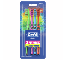 Зубная щетка Oral-B Colors средняя, 4шт
