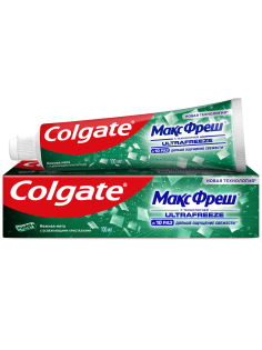 Зубная паста Colgate Макс Фреш Нежная мята с освежающими кристаллами для свежего дыхания и защиты от кариеса, 100мл
