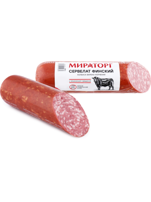 Колбаса Мираторг Сервелат финский варено-копченая, 300г