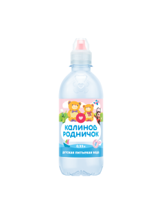 Вода детская Калинов Родничок питьевая с рождения, 330мл