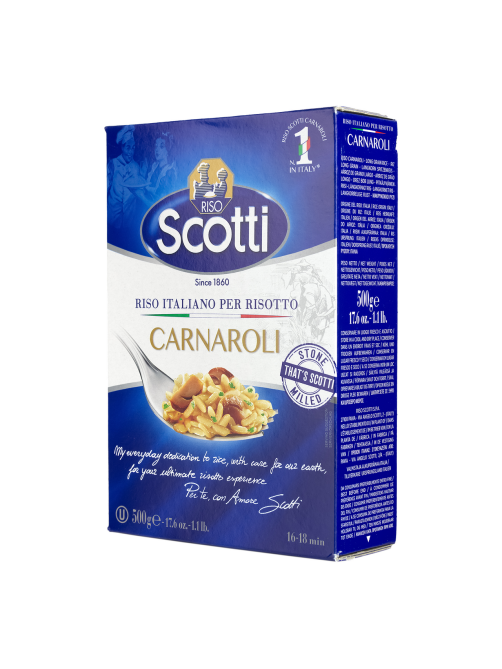 Крупа рис Riso Scotti Carnaroli длиннозерный шлифованный, 500г