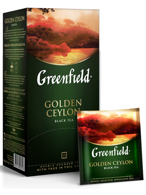 Чай Greenfield Golden Ceylon черный (2г х 25 пак), 50г
