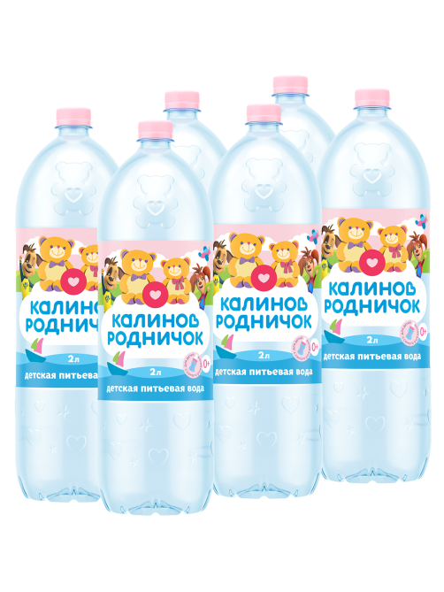 Вода детская Калинов Родничок питьевая с рождения, 2л