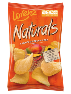 Чипсы Naturals манго и чили, 100г