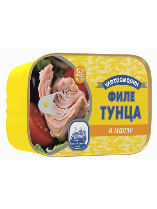 Филе тунца Ультрамарин в масле, 120г