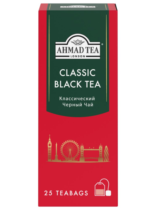Чай Ahmad Tea черный классический (2г х 25шт), 50г
