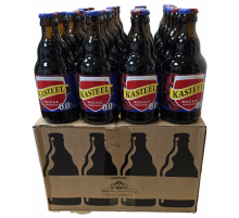 Пивной напиток Kasteel Rouge вишневый безалкогольный, 0.33л x 24 шт