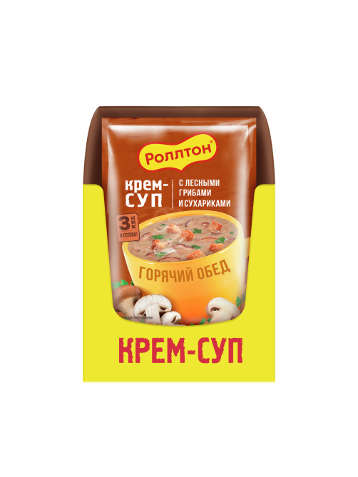 Крем-суп Роллтон с лесными грибами и сухариками, 21г