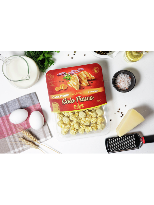 Сакеттини Solo Fresco с курицей, 250г