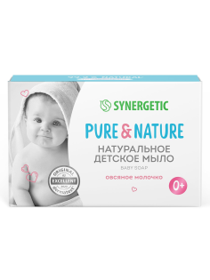 Мыло туалетное детское Synergetic Pure Nature Овсяное молочко, 90г