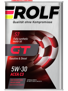 Масло моторное Rolf GT Sae 5W-30 Api SN/CF синтетическое, 4л