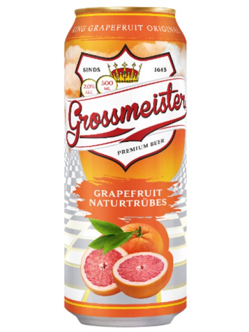 Пивной напиток Grossmeister грейпфрут, 0.5л