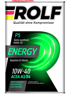Масло моторное Rolf GT Sae 10W-40 полусинтетическое, 4л