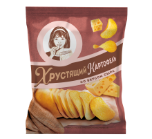 Чипсы Хрустящий картофель в ломтиках Сыр, 40г