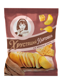 Чипсы Хрустящий картофель в ломтиках Сыр, 40г