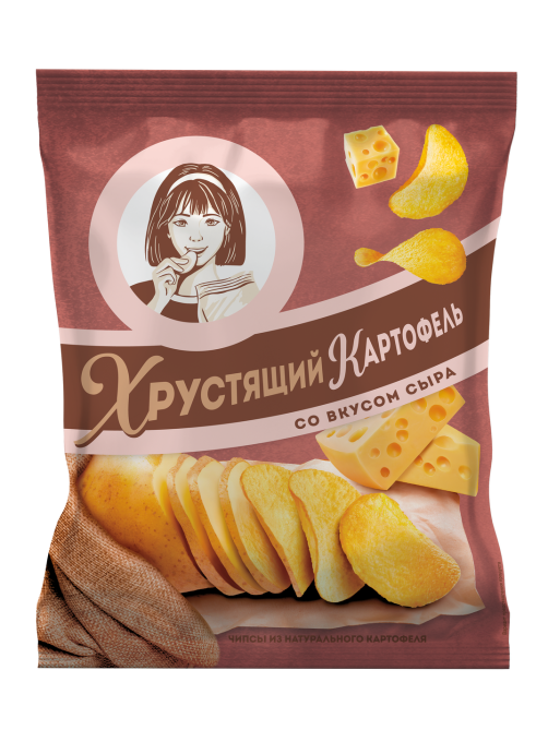 Чипсы Хрустящий картофель в ломтиках Сыр, 40г