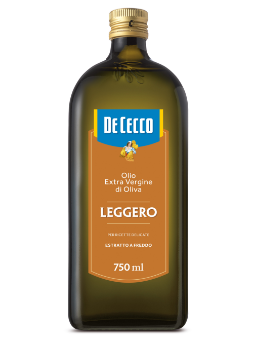 Масло оливковое De Cecco Leggero Extra Vergine нерафинированное, 750мл
