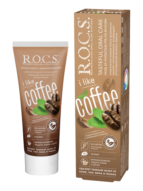 Зубная паста R.O.C.S. I like coffee, 74г